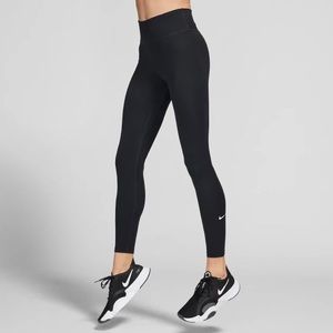 NWT NIKE Dri-Fit ONE Black Mid-Rise Leggings - SIZE SMALL